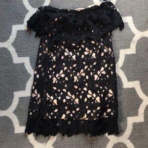 Off the shoulder lace dress size large